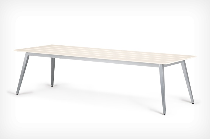 Credence Way Dining Table 100 X 270 Cm 39¼ 106¼ Inch Colour White